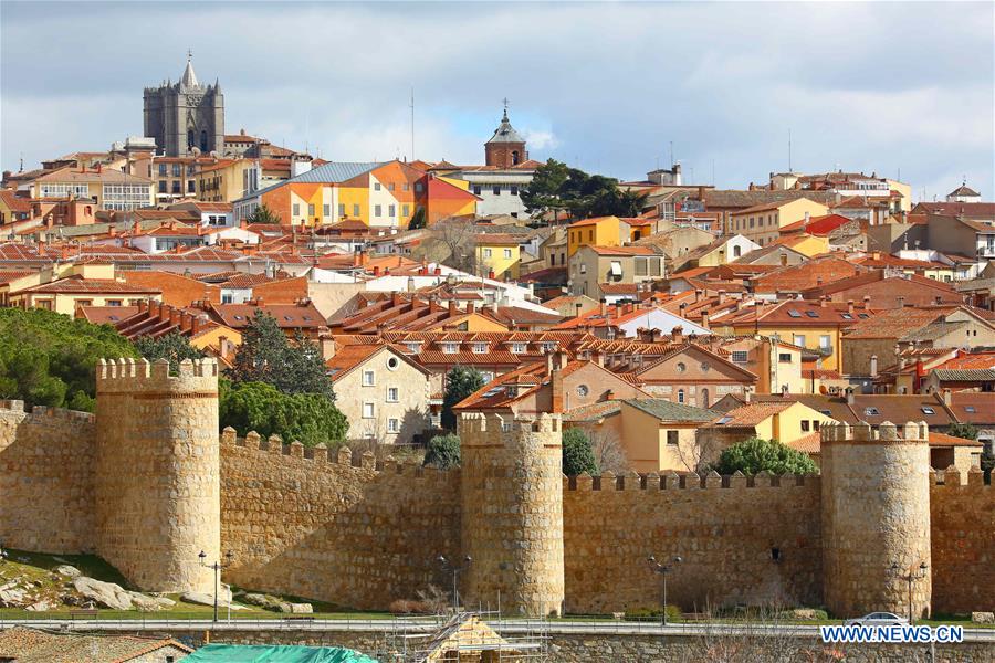La vieille ville d'Ávila en Espagne 