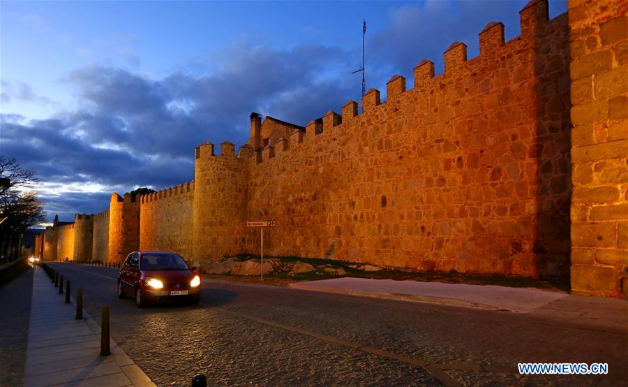La vieille ville d'Ávila en Espagne 