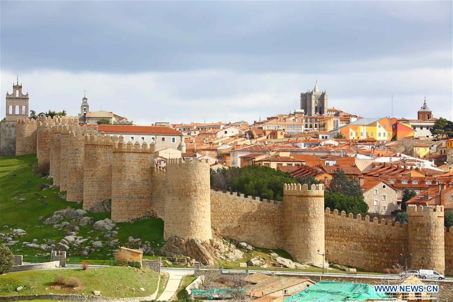 La vieille ville d'Ávila en Espagne 