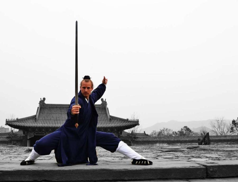 Un maître du kung-fu américain en Chine